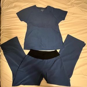 Jockey Scrubs Set - Royal Blue - Small top, Medium bottom
